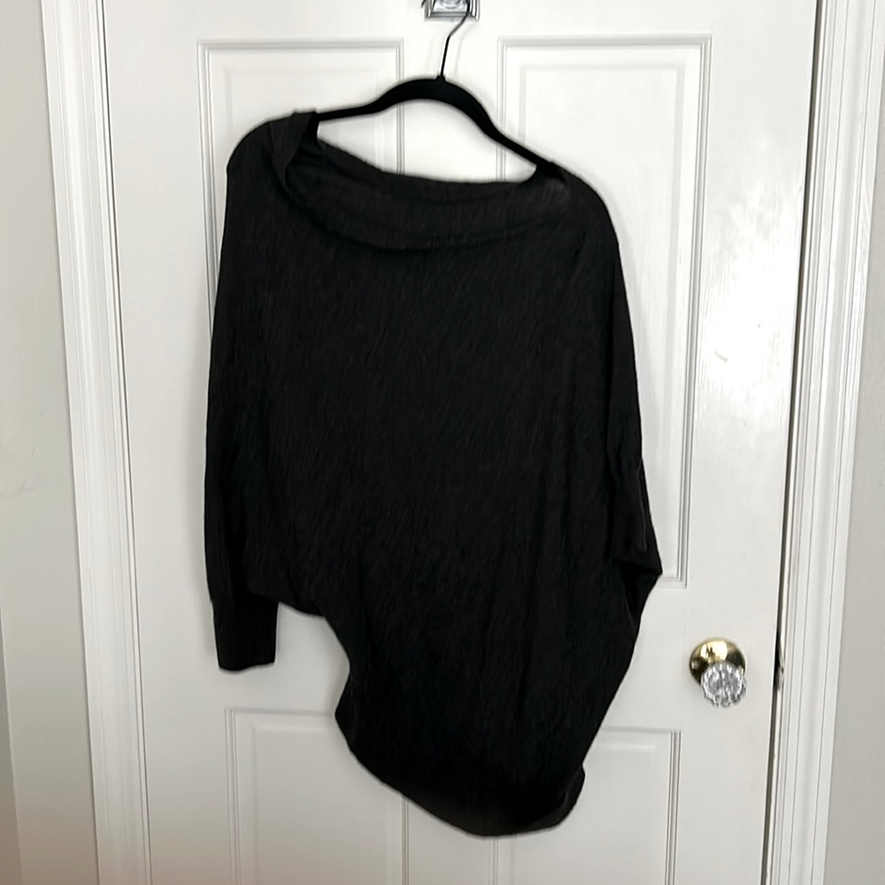 Asymmetrical Heather Gray sweater